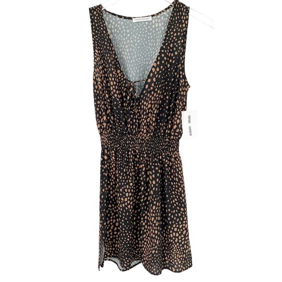 2/$30 FORTUNE Swimwear Cover Up Size S / M Lorraine Pebble Smocked Waist Dress - Picture 5 of 7